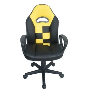 Chaise de course de bureau rouge et blanche à dossier haut de qualité Y-2838S
